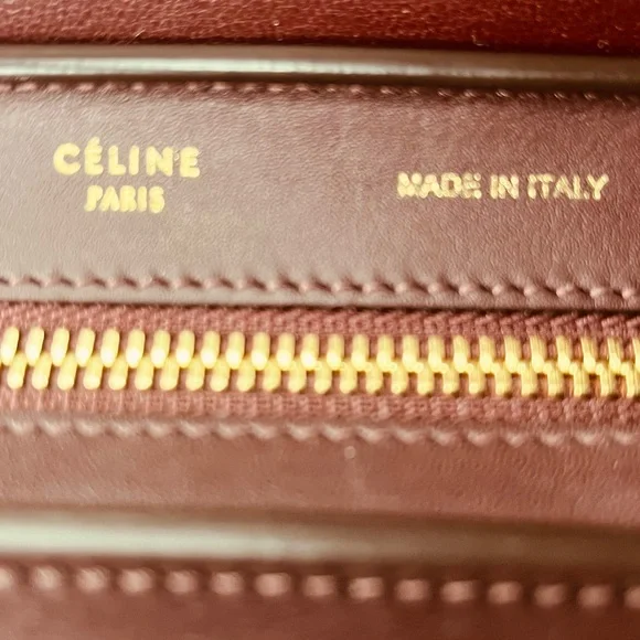 🧡 Celine Spring Luxury Trapeze Tricolor Leather Handbag - Picture 7 of 16